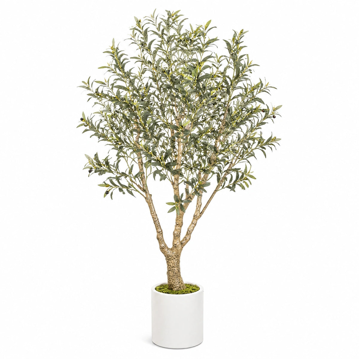 Künstlicher Olivenbaum 180 cm Kunststoff Grün für Innenräume