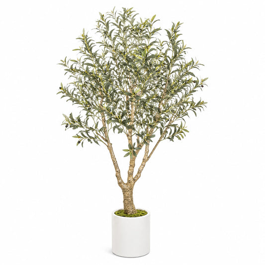Künstlicher Olivenbaum 180 cm Kunststoff Grün für Innenräume