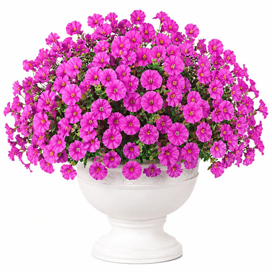 Künstliche Topfpflanze 60 cm Polyester Pink Grün Weiß blühende Wohndekoration