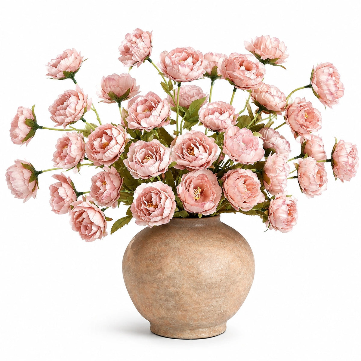 Kunstblumen im Topf 85 cm Rosa Polyester für Innendekoration
