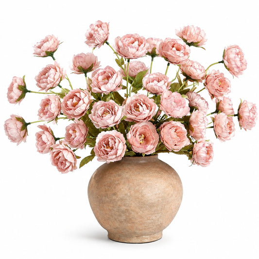 Kunstblumen im Topf 85 cm Rosa Polyester für Innendekoration